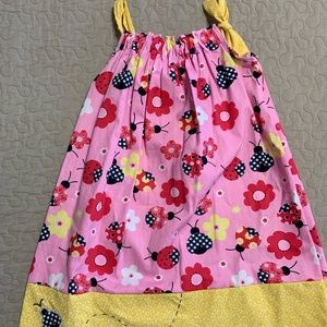Handmade Smock Lady Bug Dress